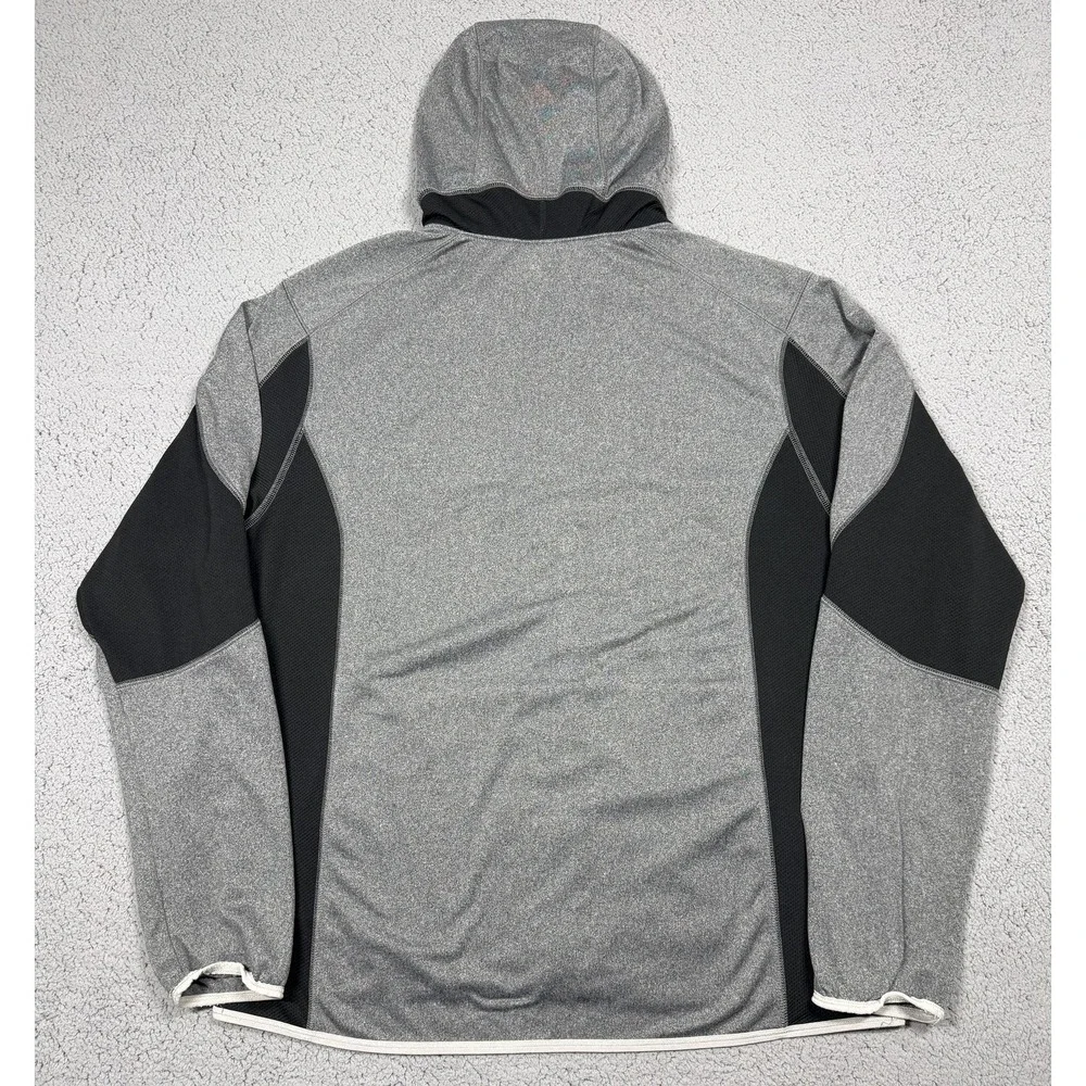 Jordan Jacket Mens XL Gray Black Dri-FIT Hooded Full Zip Windbreaker 483341-011‎